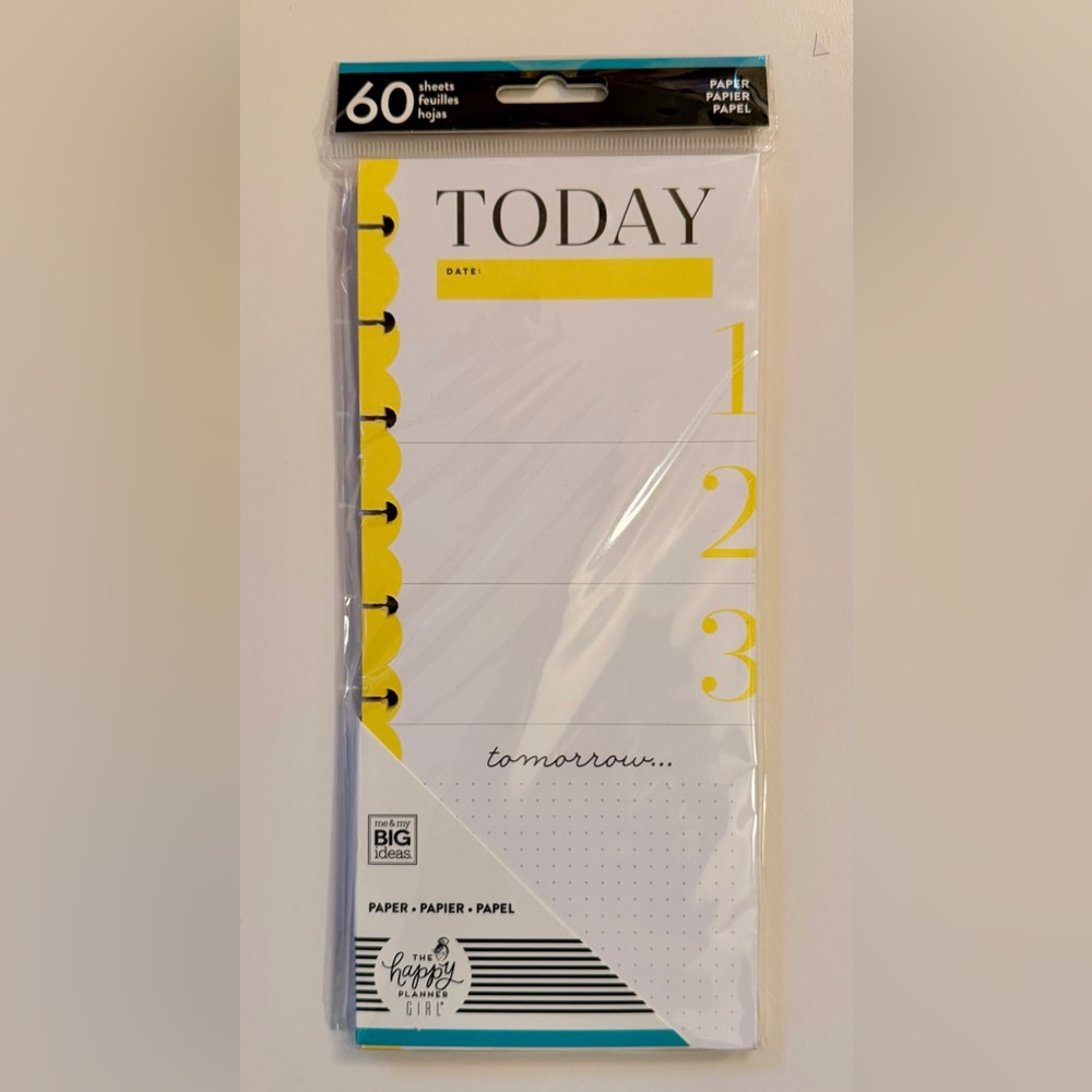 Happy Planner - Socialite classic half sheet filler paper